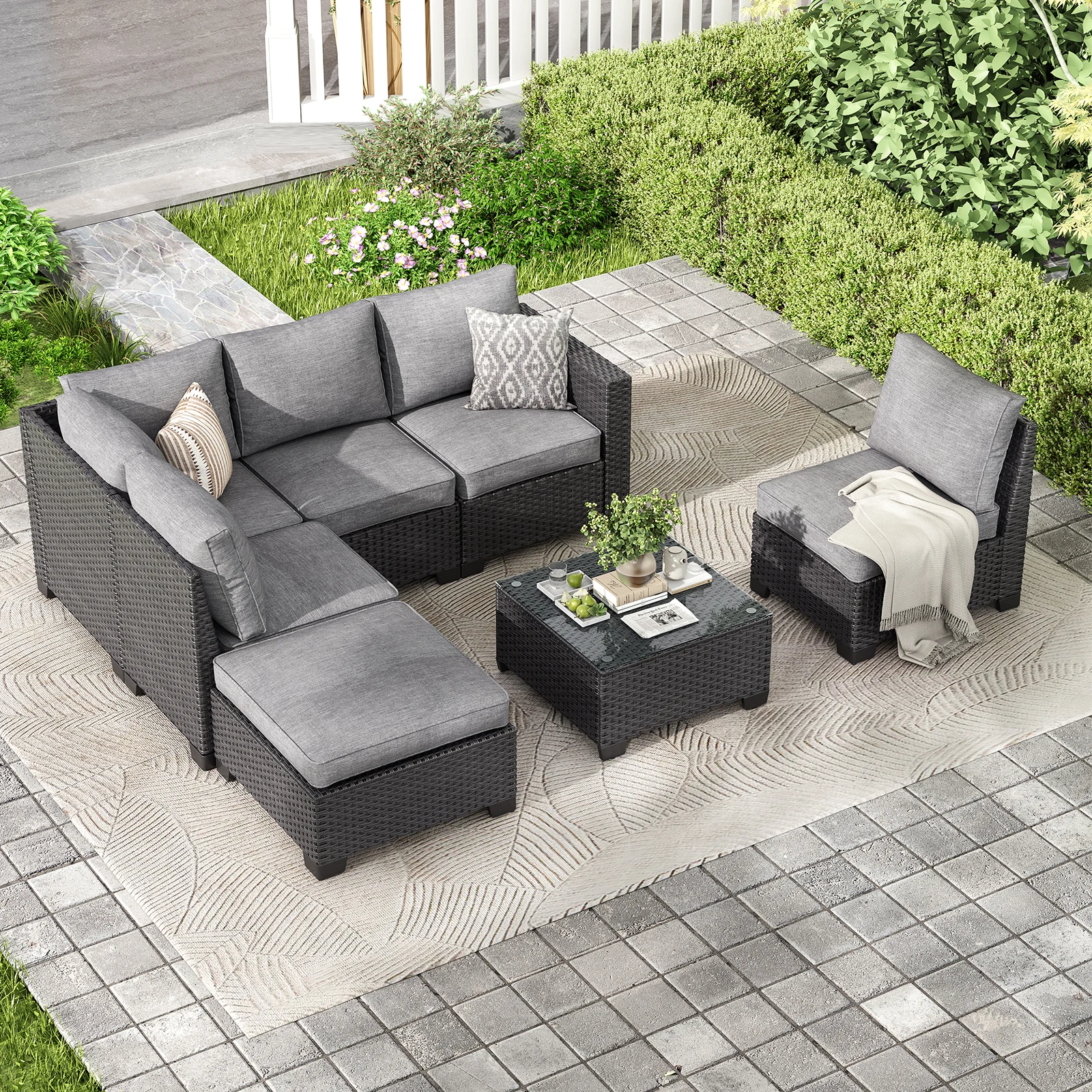 Patio Sectional Sofa Set - Image 1