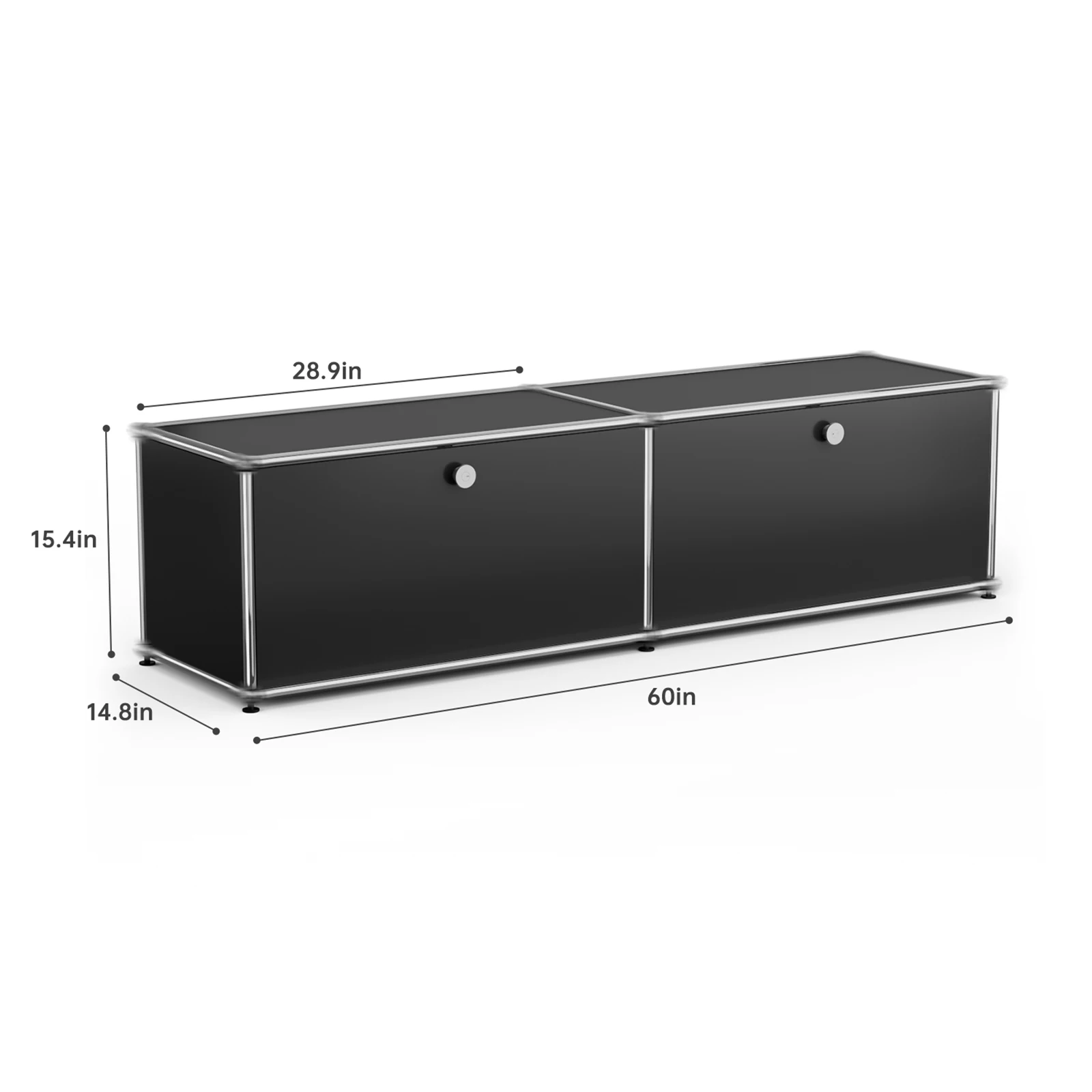 Modern Storage Cabinet Stainless - Image 3