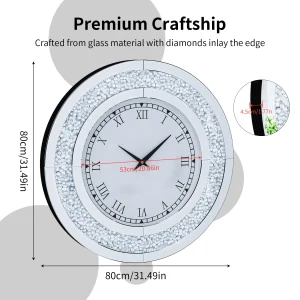 Round Mirror Clock Crystal - Thumbnail Image 4