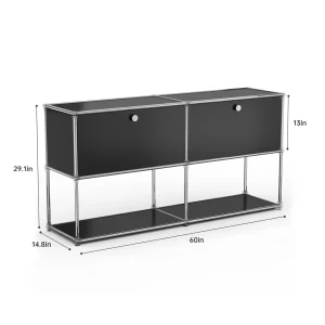 Modern Storage Cabinet Stainless - Thumbnail Image 11