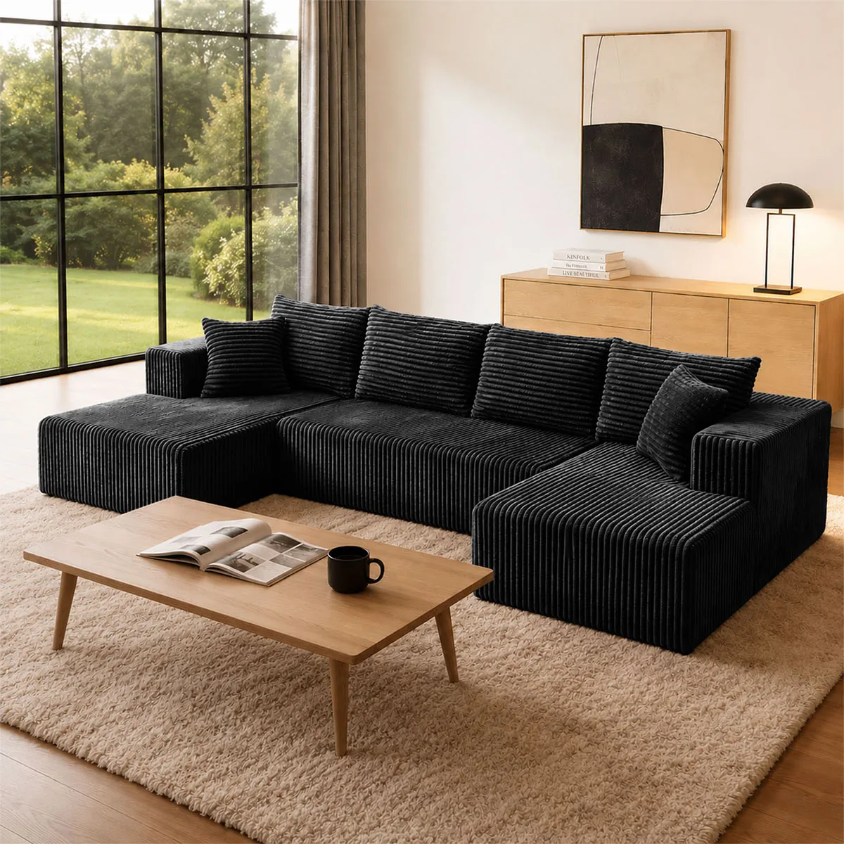 132in Modular U-Shaped Sectional Sofa - Image 2
