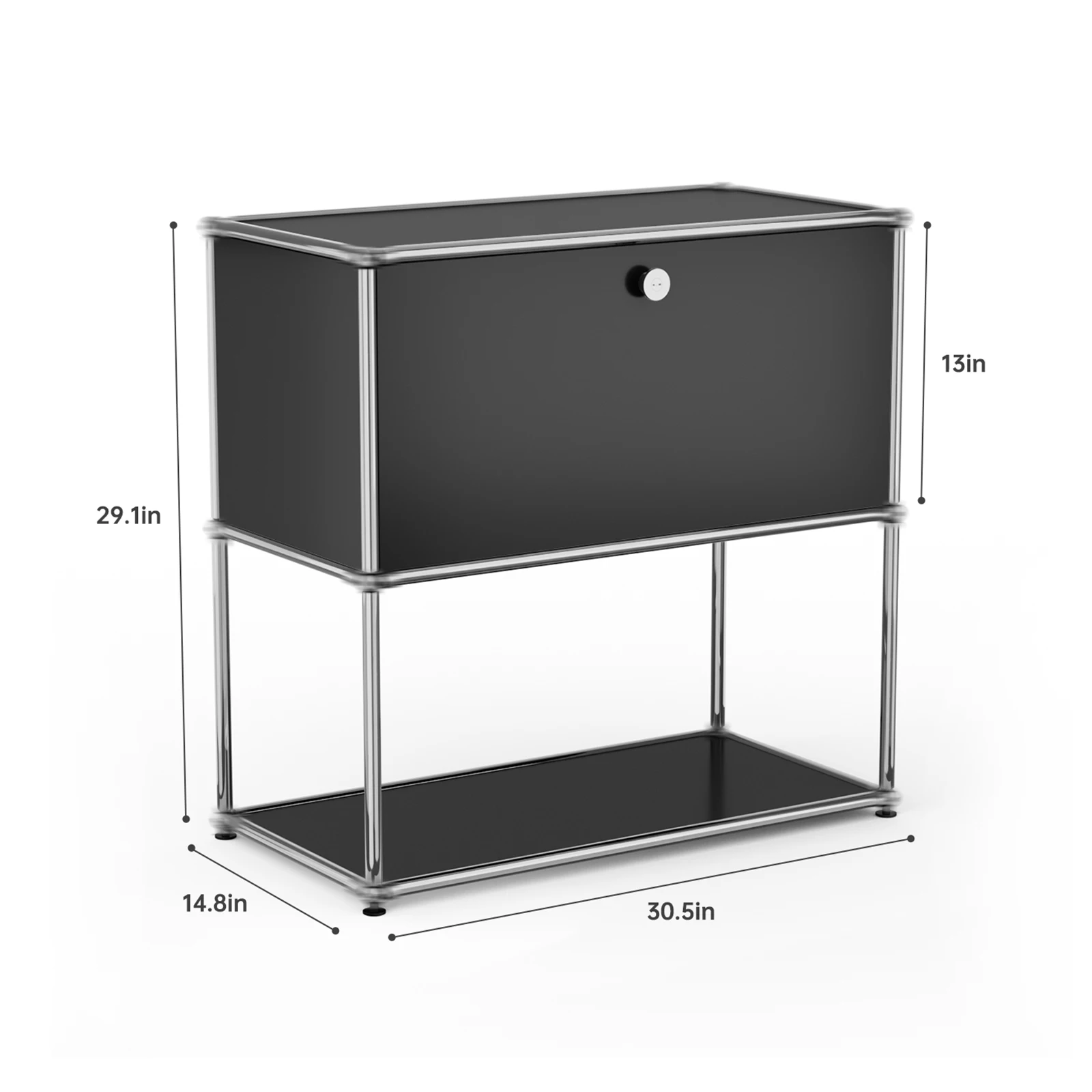 Modern Storage Cabinet Stainless - Image 5
