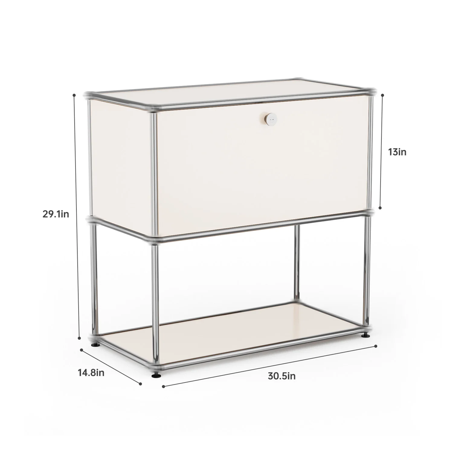 Modern Storage Cabinet Stainless - Image 4