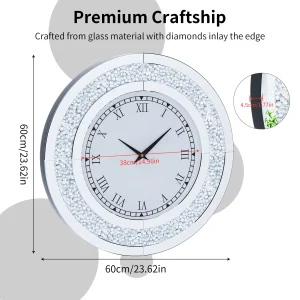 Round Mirror Clock Crystal - Thumbnail Image 3