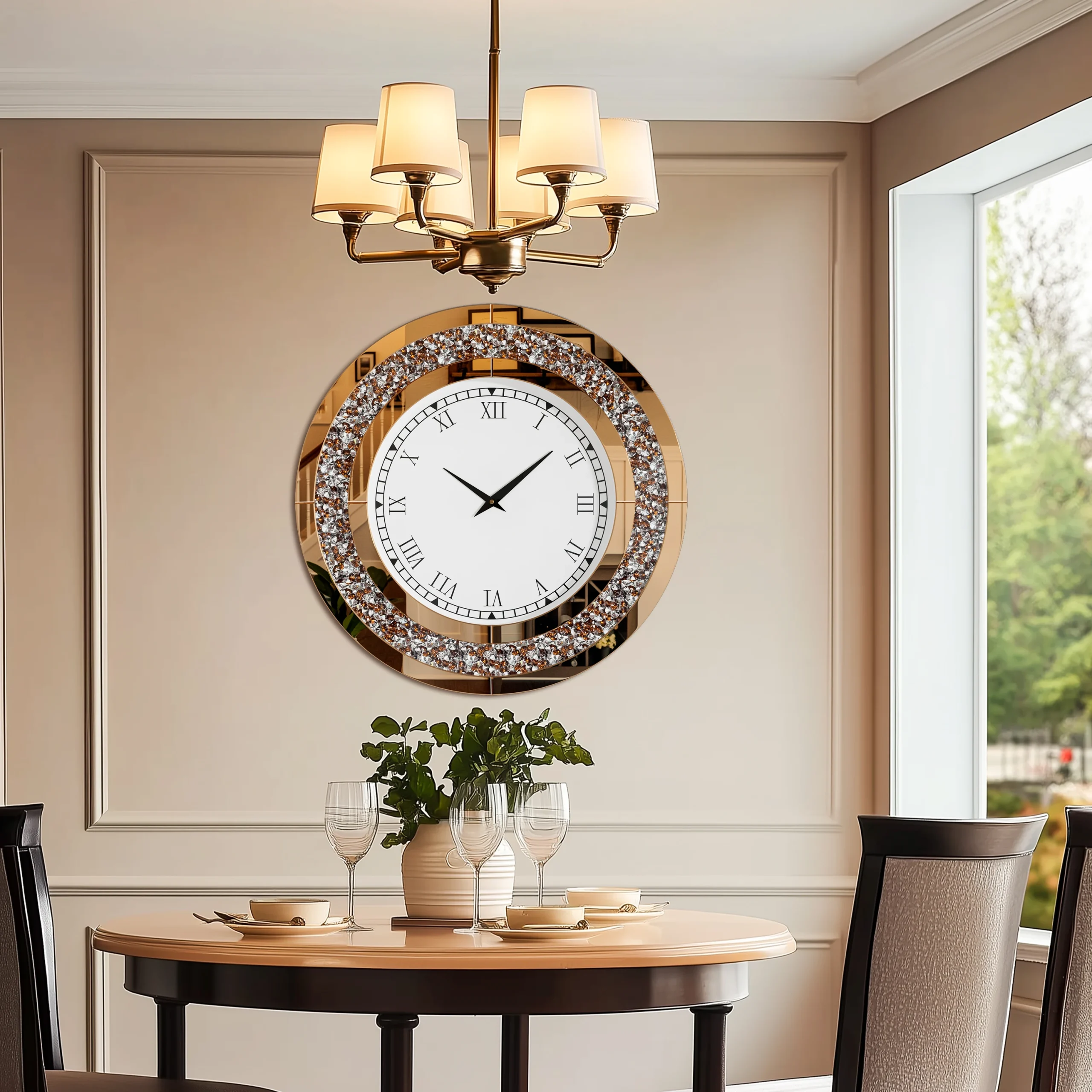 Round Mirror Clock Crystal - Image 1