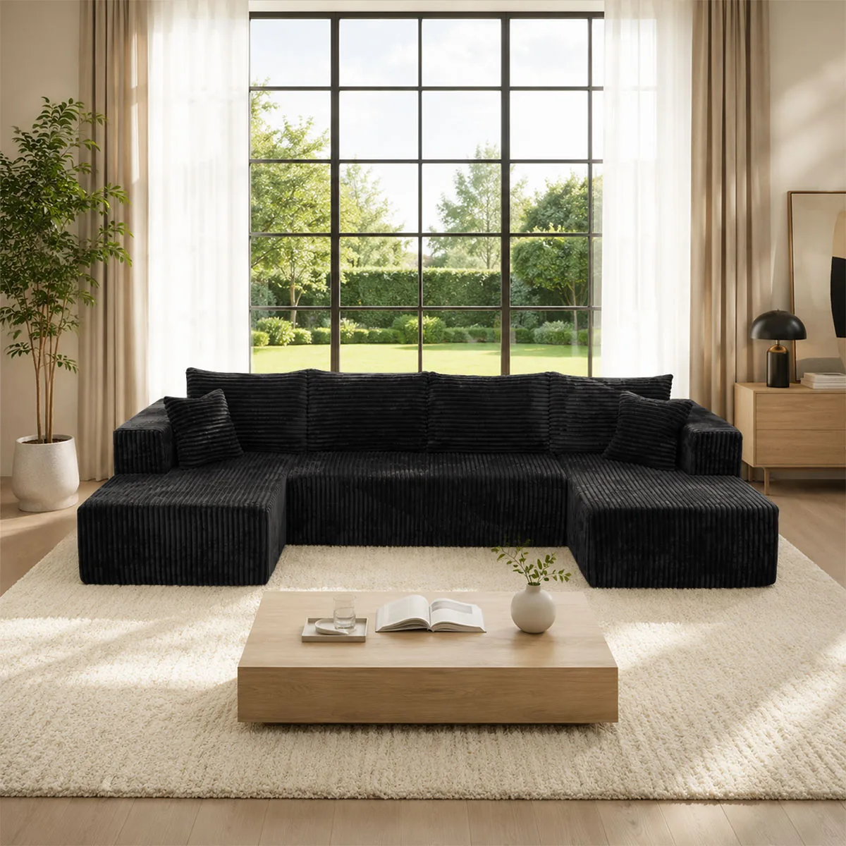 132in Modular U-Shaped Sectional Sofa - Image 1